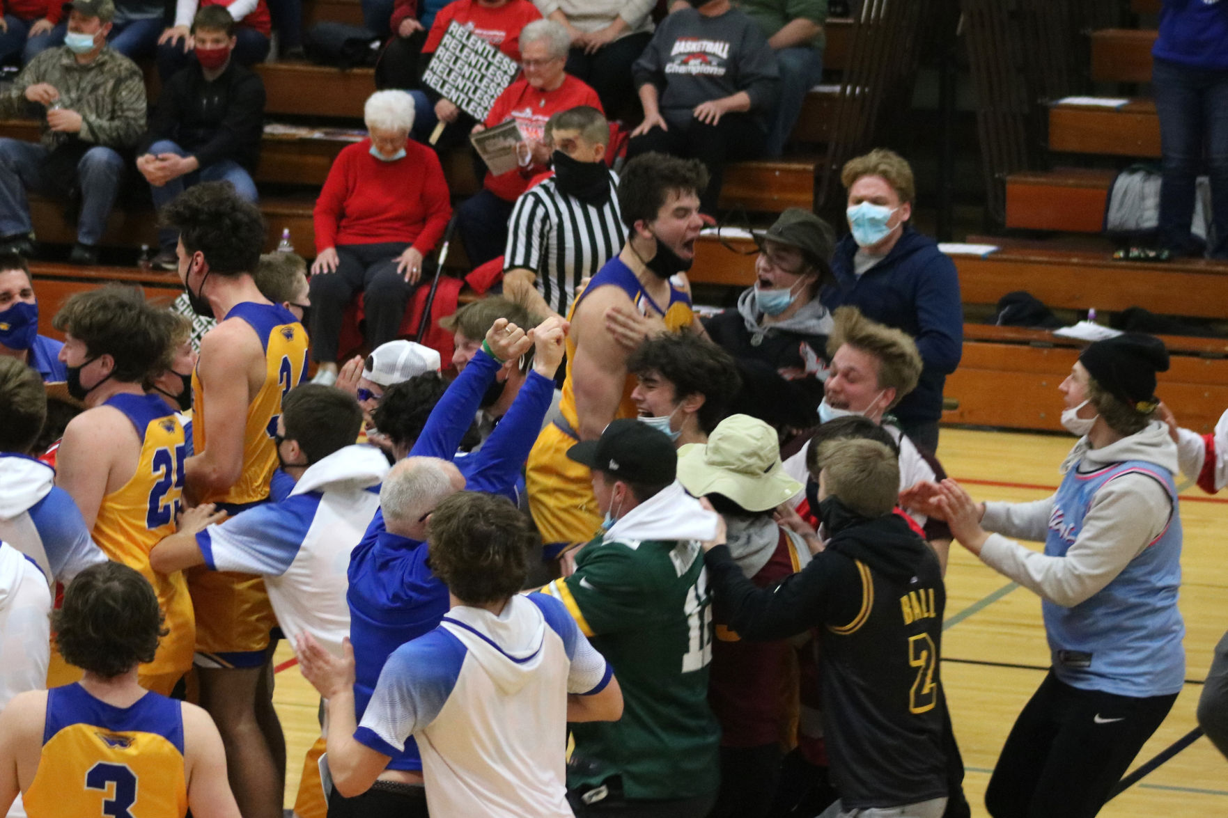 Rice Lake boys basketball at Medford 2-25-21